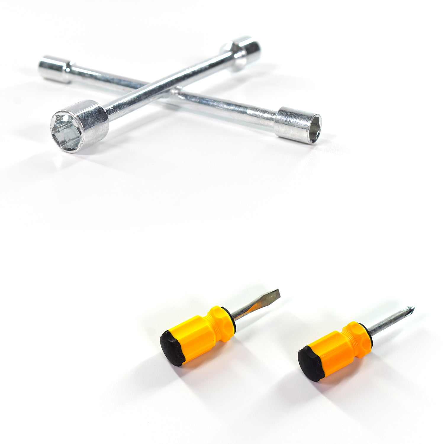 9159 Cross Rim Wrench, Way Car Wheel Screws Wrench Brace Spanner With Mini screwdriver Repair Tools DeoDap 9159 Cross Rim Wrench, Way Car Wheel Screws Wrench Brace Spanner With Mini screwdriver Repair Tools DeoDap